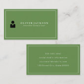 Einfaches Business-Symbol Visitenkarte (Vorne/Hinten)