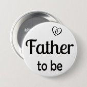 Einfaches Button als Baby-Dusche (Vorne & Hinten)