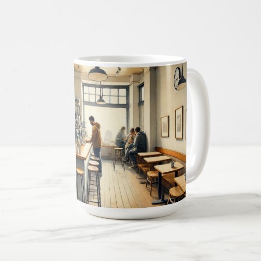 Einfaches Café in der Tasse San Francisco (VorderseiteRechts)