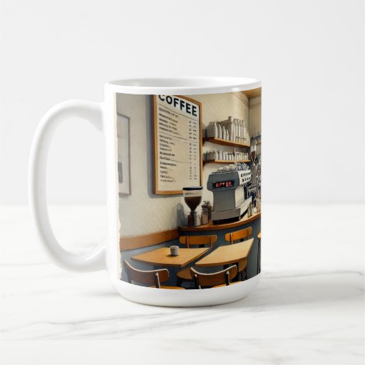 Einfaches Café in der Tasse San Francisco (Links)