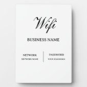 Einfaches Cafe-Wifi-Passwort Fotoplatte (Vorderseite)