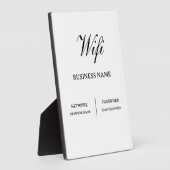 Einfaches Cafe-Wifi-Passwort Fotoplatte (Seite)