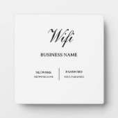 Einfaches Cafe-Wifi-Passwort Fotoplatte (Vorderseite)