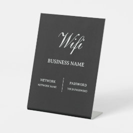 Einfaches Cafe-Wifi-Passwort Sockelschild