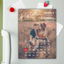 Einfaches Calendar-Foto Save the Date Hochzeitsmag