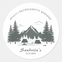 Einfaches Camping Weekend Junggeselinnen-Abschied