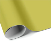 Einfaches Chartreuse Grün Einfarbig Einfache Farbe Geschenkpapier (Rolleneckpunkt)