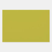 Einfaches Chartreuse-Grün Einfarbig Einfache Farbe Geschenkpapier Set (Vorderseite 2)