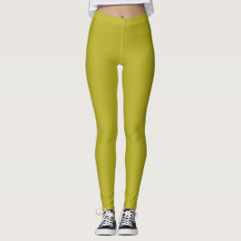 Einfaches Chartreuse Grün Einfarbig Einfache Farbe Leggings