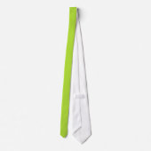 Einfaches chartruese Grün, addieren Monogramm Krawatte (Rückseite)