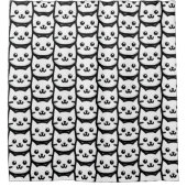 Einfaches Chat-Design Duschvorhang (Vorderseite)