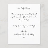 Einfaches Chic Budget Arch Foto Hochzeit Vielen Da (Rückseite)