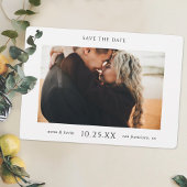 Einfaches Chic Custom-Foto Save The Date