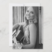 Einfaches Chic-Foto-Abschluss-Party laden Karte (Rückseite)