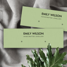 EINFACHES CHIC GREEN KRAFT STUD EARRING DISPLAY LO