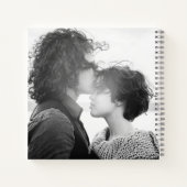 Einfaches Chic Individuelle Name Script Overlay Vo Notizblock (Rückseite)