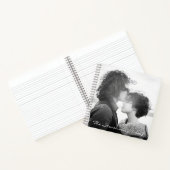 Einfaches Chic Individuelle Name Script Overlay Vo Notizblock (Innenseite)