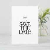 Einfaches Chic ・ Stilvoll und modern Minimalistisc Save The Date (Stehend Vorderseite)