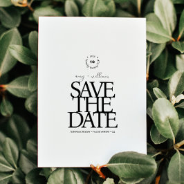 Einfaches Chic ・ Stilvoll und modern Minimalistisc Save The Date