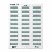 Einfaches Chic Weiß stilisierte Typografie Schrift (Vorne)