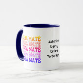 Einfaches Christliches JERBE MATE Gebet Tasse (Vorderseite Links)
