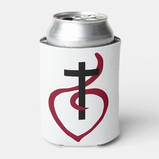 Einfaches Christliches Kreuz Dosenkühler (Kanne Vorderseite)