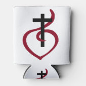 Einfaches Christliches Kreuz Dosenkühler (Vorderseite)