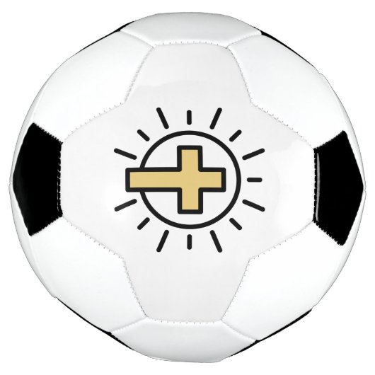 Einfaches Christliches Kreuz Fußball (Gedreht)
