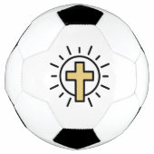 Einfaches Christliches Kreuz Fußball (Vorderseite)