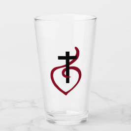 Einfaches Christliches Kreuz Glas
