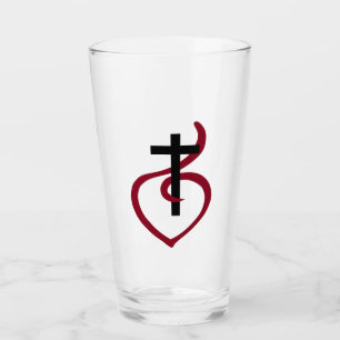 Einfaches Christliches Kreuz Glas