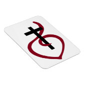 Einfaches Christliches Kreuz Magnet (Rechte Seite)