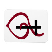 Einfaches Christliches Kreuz Magnet (Horizontal)