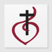 Einfaches Christliches Kreuz Magnetkarte (Vorderseite)
