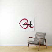 Einfaches Christliches Kreuz Wandteppich (Beispiel (Horizontal))