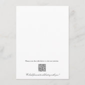 Einfaches Classic Elegantes Schwarz-weißes Weekend Begleitkarte (Rückseite)