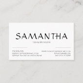 Einfaches Clean Shape-Logo Visitenkarte (Vorderseite)