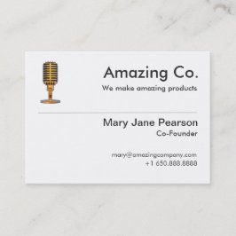 Einfaches Co-Gründer u. Gründer-Logo beruflich Visitenkarte