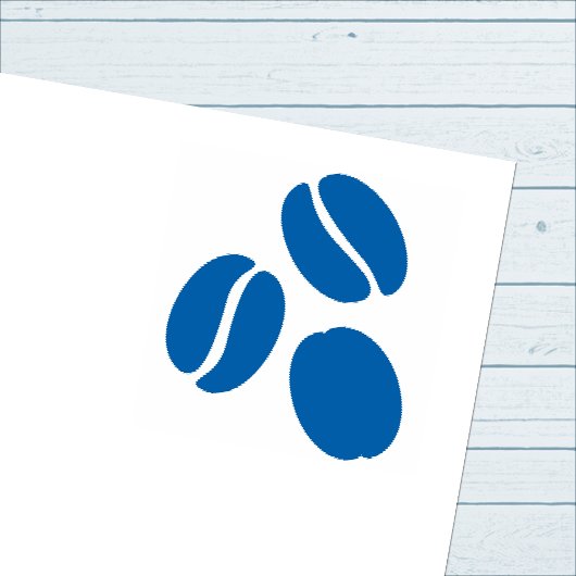 Einfaches Coffee Bean Trio Permastempel