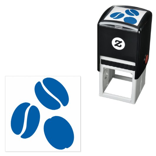 Einfaches Coffee Bean Trio Permastempel (Beispiel)