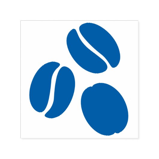 Einfaches Coffee Bean Trio Permastempel (Design)