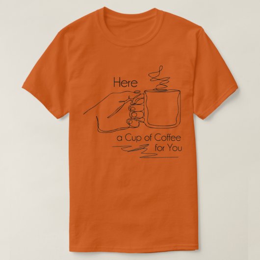 Einfaches Coffee Design T-Shirt (Design vorne)