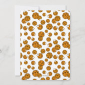 Einfaches Cookie Monster 1. Geburtstag Einladung (Rückseite)