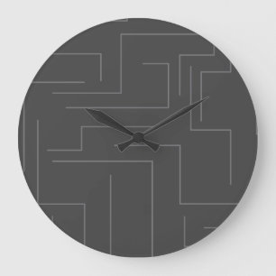 Einfaches, cooles abstraktes Motion Concept Line M Große Wanduhr