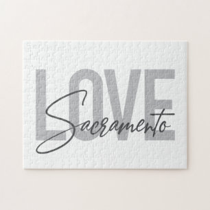 Einfaches, cooles, modernes Design der Liebe Sacra Puzzle