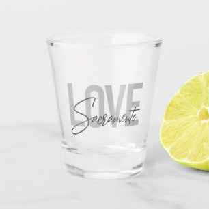Einfaches, cooles, modernes Design der Liebe Sacra Schnapsglas