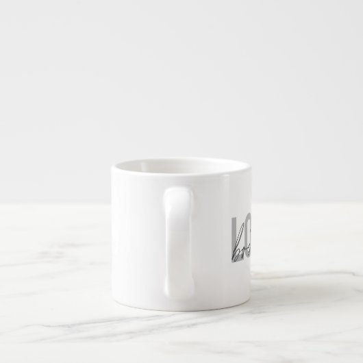 Einfaches, cooles, modernes städtisches Design der Espressotasse (Rückseite)