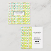 Einfaches Cooles Muster für verblichene Wasserfarb Quadratische Visitenkarte (Vorne/Hinten)