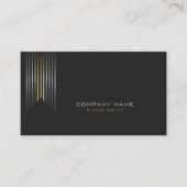 Einfaches Corporate Design mit gestalterischem Akz Visitenkarte (Vorderseite)