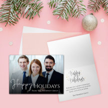 Einfaches Corporate Foto Business Happy Holidays